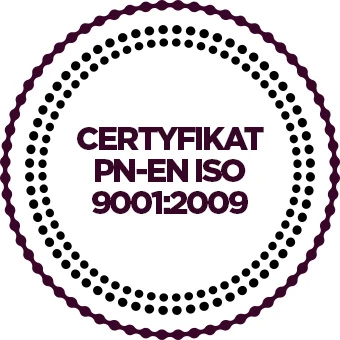Certyfikat PN-EN ISO 9001:2009